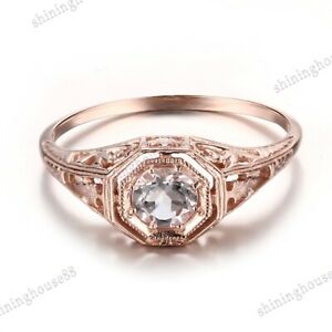 【送料無料】ネックレス　ビンテージジュエリーｋローズゴールドファインリングvintage jewelry 14k rose gold genuine morganite wedding anniversary fine ring｜hokushin