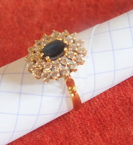 【送料無料】ネックレス　リングゴールドサファイアring gold 9 k sapphire bright gold ring