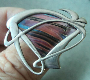 【送料無料】ネックレス　スコットランドシルバーアールヌーボーブローチパットチェイニージョンガラスscottish silver art nouveau brooch pat cheney john ditchfield glass 1980s