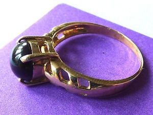 【送料無料】ネックレス　lovely 9kyellow gold ring rare with star diopsidesize rlovely 9k yellow gold ring rare with star diopside size r｜hokushin 44,837円