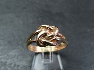 【送料無料】ネックレス　ヴィンテージゴールドラブノットリングvintage 9ct gold love knot ring 1977