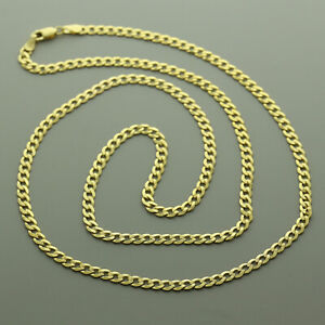 【送料無料】ネックレス　9ctゴールドイタリア183mmrrp230r1 hallmarked 9ct gold italian bevelled curb chain 18 3mm rrp 230 r1