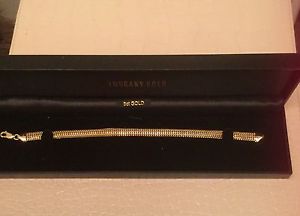 【送料無料】ネックレス　ソリッドイエローゴールドブレスレット9ct solid yellow gold bracelet