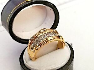 【送料無料】ネックレス　ゴールドレディースファッションリングゴールド＃gold ladies fashion ring, fully uk hallmarked 9ct gold, worldwide shipping lr