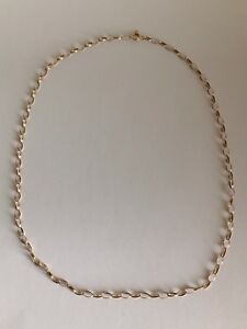 【送料無料】ネックレス　ヴィンテージ9ctイェローゴールドベルチャーチェーンbeautiful vintage 9ct solid yellow gold belcher chain｜hokushin