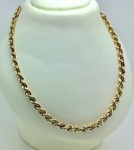 【送料無料】ネックレス　9ctゴールド18ropechain9ct gold 18 ropechain｜hokushin