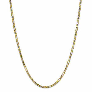 【送料無料】ネックレス　イエローゴールドアンカーチェーン14k yellow gold 320mm semisolid anchor chain bc122