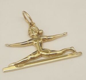 【送料無料】ネックレス　ソリッドゴールドバレリーナペンダントbeautiful 9ct solid gold ballerina pendant full british hallmark
