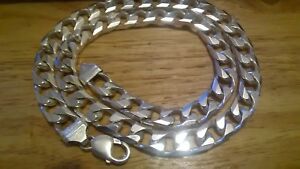 【送料無料】ネックレス　チェーンmens or ladys solid sterling silver curb chain 925 fully hallmarked