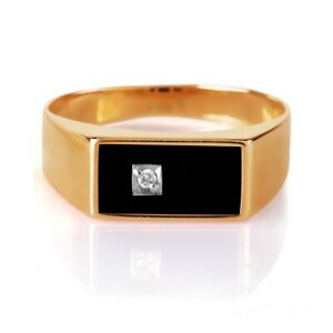 【送料無料】ネックレス　シマメノウ58514ctローズ58514 ct rose gold ring with onyx