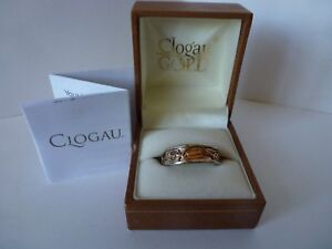 【送料無料】ネックレス　ゴールドシルバーローズゴールドドラゴンリングサイズclogau gold, silver amp; 9ct rose gold dragon wing ring, size p 12