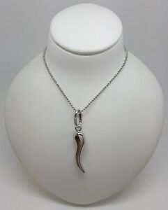 【送料無料】ネックレス　ホワイトゴールドペンダントドルmiran 081022 9k white gold chilly pendant rrp450