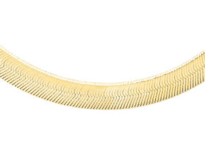 【送料無料】ネックレス　9ctイェローゴールド35ヘリンボン41cm169ct yellow gold 35 herringbone chain 41cm16