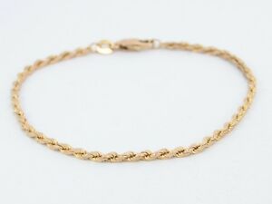 【送料無料】ネックレス　375c38チェーン9ctロープladies rope chain bracelet solid 9ct gold stunning 375 c38 44,988円