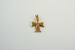 【送料無料】ネックレス　ゴールドクロスペンダントマルタクロス14ct gold crosscrucifix pendant maltese cross 465g