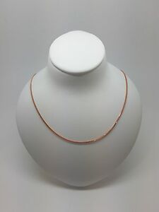 【送料無料】ネックレス　ローズゴールドチェーンドルmiran 150550 18k 750 rose gold foxtail chain 45cm 21g rrp 449｜hokushin