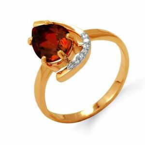 【送料無料】ネックレス　ガーネット58514ctローズリング58514 ct rose gold ring with garnet｜hokushin