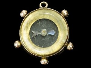 【送料無料】ネックレス　c1900ローズ9 ctコンパスc1900 rose gold 9 ct compass fob charm
