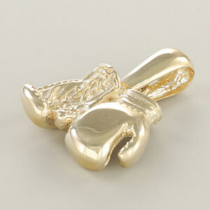 【送料無料】ネックレス　イエローゴールドソリッドボクシンググローブペンダント 9ct yellow gold solid boxing gloves pendant hallmarked rrp 275 {bp24_d}