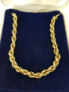 【送料無料】ネックレス　9ct 46ロープネックレスグラム45cm