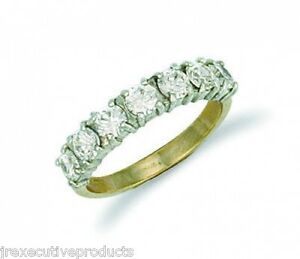 【送料無料】ネックレス　リングリングイエローゴールドレディースリングeternity ring half eternity ring yellow gold ladies anniversary eternity ring