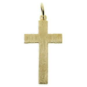 【送料無料】ネックレス　イエローゴールドソリッドクロスペンダント￥ 9ct yellow gold ornate solid cross pendant rrp 265 bp3