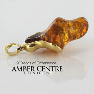 【送料無料】ネックレス　イタリアハンドメイドゴールドグランプリ￥バルトペンダントitalian handmade unique baltic amber pendant in 14ct gold gp0889 rrp595