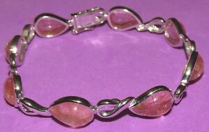 【送料無料】ネックレス　ホワイトゴールドマルチルチルラインブレスレットsecondhand 9ct white gold multi rutilated quartz line bracelet 19cm｜hokushin