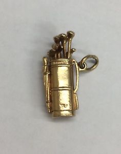 【送料無料】ネックレス　ヴィンテージ9ctチャーム196351グラムvintage 9ct gold gold club bag charm 1963 51grams