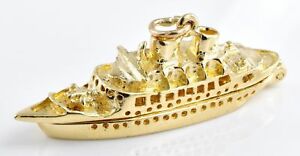 【送料無料】ネックレス　ユニークヴィンテージ9ct 724gunique and unusual heavy vintage 9ct gold charm cruise ship 724g hallmarked