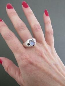 【送料無料】ネックレス　ヴィンテージスターリングリングvintage sterling silver moonstone modernist ring