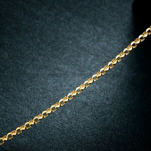 【送料無料】ネックレス　3337g 18kイェローゴールド196ネックレスroloリンクチェーン25mmw