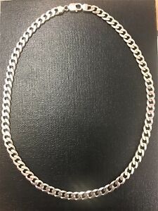 【送料無料】ネックレス　インチルマンチェーングラム24 inch mans heavy silver curb chain 876 grams 9mm