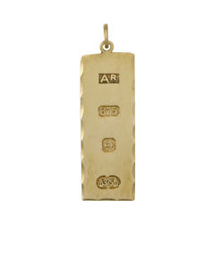【送料無料】ネックレス　9ct9ct yellow dog tag