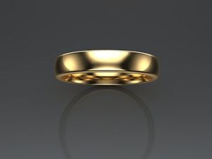 【送料無料】ネックレス　イエローゴールドコンフォートコート9ct yellow gold gents comfort court wedding ringheavy weight 4mm