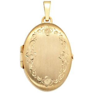 【送料無料】ネックレス　メダリオンペンダントゴールドイエローゴールドマットゴールドペンダントmedallion pendant 333 gold yellow gold, part matte, gold pendant, ladies