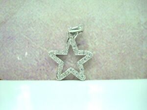 【送料無料】ネックレス ペンダント18k750000ジルコニウム360gr76767star pendant gold white 18k 750000 zirconium oxides 360 g r76767