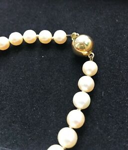 【送料無料】ネックレス　akoya pearl bracelet with 9ct ball clasp75mm 80mmaaquality akoya pearl bracelet with 9ct ball clasp aa quality 75mm 80m