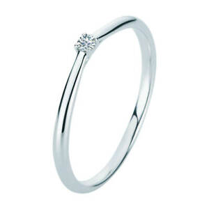 【送料無料】ネックレス　005ct twsi585ホワイト4erクラッペwomens ring from 585 gold white 4erkrappe with brilliant 0,05 ct twsi