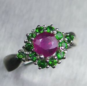 【送料無料】ネックレス　08ctsルビーピンク9259ct14k18kプラチナ08cts natural ruby pink 925 silver 9ct 14k 18k gold platinum engagement ring