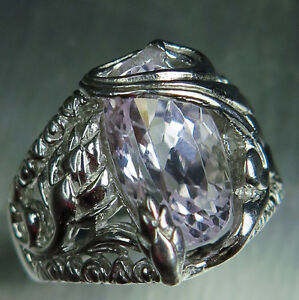 【送料無料】ネックレス　ピンクシルバーｋｋゴールドプラチナリング42ct natural light pink kunzite 925 silver 9ct 14k 18k gold platinum ring