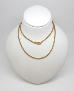 【送料無料】ネックレス ソリッドゴールドスネークチェーンドルmiran 150238 solid gold snake chain 42cm 44g rrp 485