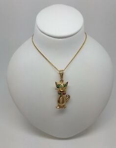 【送料無料】ネックレス　miran 080157 9k375イェローゴールドczペンダントrrp475miran 080157 9k stamp 375 yellow gold cat cz pendant rrp475 47,988円