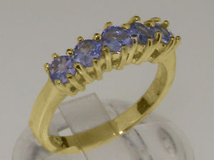 【送料無料】ネックレス z9ctイェローゴールドタンザナイトwomensエタニティーリングサイズj9ct yellow gold natural tanzanite womens eternity ring sizes j to z