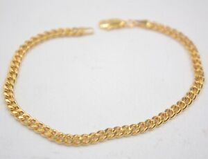 【送料無料】ネックレス　ｋイエローゴールドブレスレットリンクブレスレットpure 18k yellow gold bracelet 35mm curb link bracelet 175cm au750 53,880円