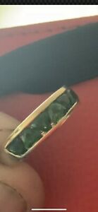 【送料無料】ネックレス　ガーネット7ユニーク9 kfgreen garnet 7 stone unique ring 9 k gold fs｜hokushin