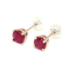 【送料無料】ネックレス　huge natural ruby 090ct hallmark14ksolid white gold studs earringshuge natural ruby 090ct hallmark 14k solid white gold st