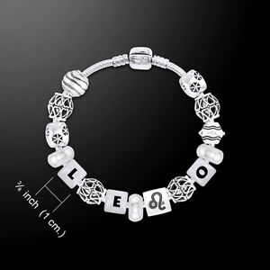 【送料無料】ネックレス　レオビードスターリングシルバーブレスレットピーターストーンleo astrology bead 925 sterling silver bracelet peter stone