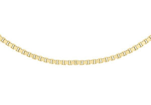 【送料無料】ネックレス 9ctイェローゴールド19ベニスチェーン41cm169ct yellow gold 19 venetian box chain 41cm16