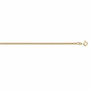 【送料無料】ネックレス　17mm 58514ctイェローゴールド422477gold chain curb flat 1,7mm 585 14ct yellow gold 422477